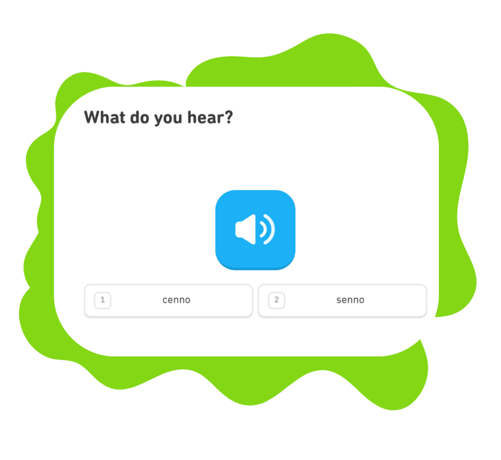 Duolingo Listening activity