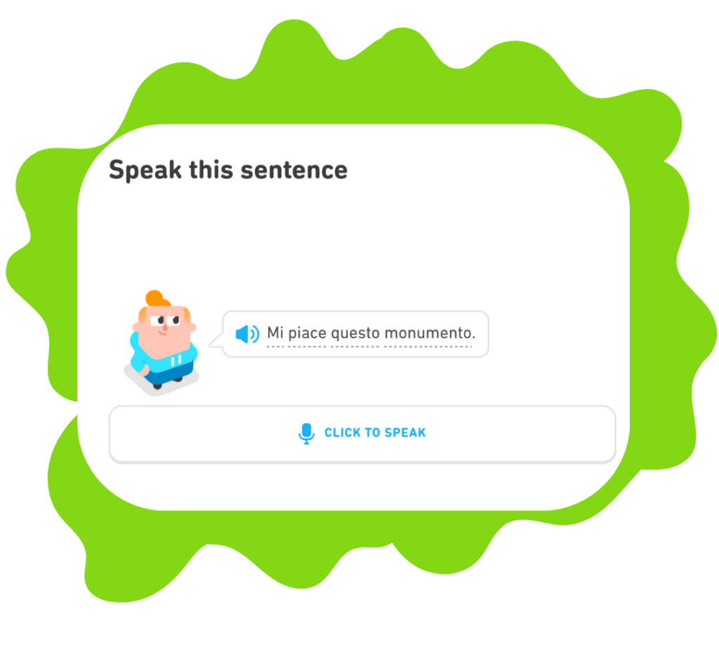 Duolingo Speaking activity