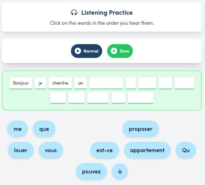 Enhance your listening skills with the French Together app